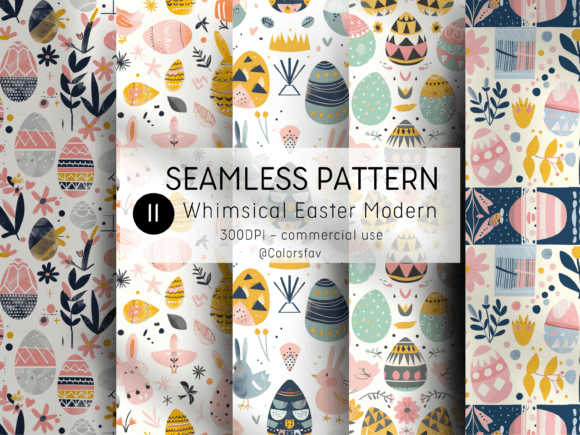 Easter Designs with Whimsical Patterns