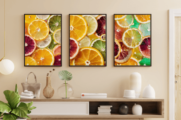 Lemon Slice Seamless Patterns