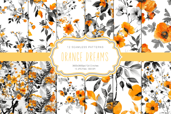 Orange Dreams Seamless Patterns: A Game-Changer for Creative Professionals