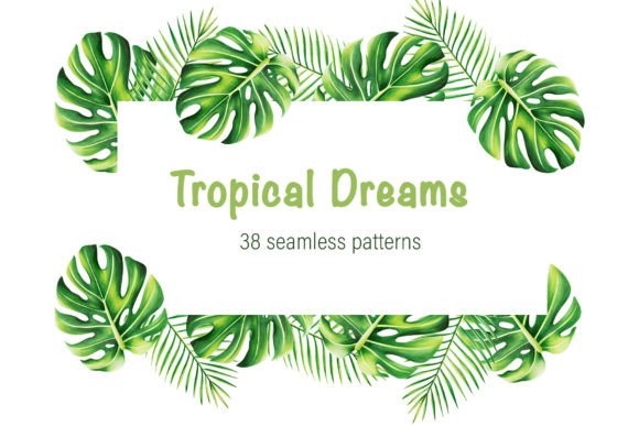 Tropic Seamless Patterns Clip Art: Bringing Tropical Elegance to Your Creative Projects